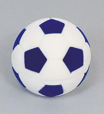 Sametová krabička na šperky - modrý fotbalový míč