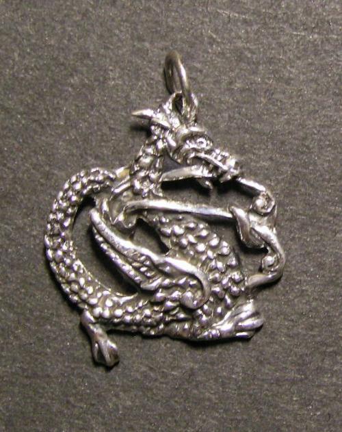 Stříbrný přívěsek - Dragon