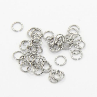 Kruh / kroužek - 50 kusů - ocelová komponenta