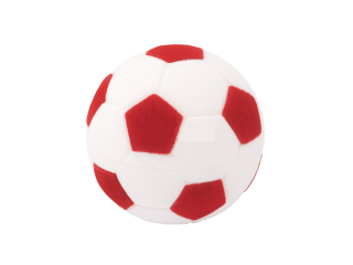 Sametová krabička na šperky - červený fotbalový míč