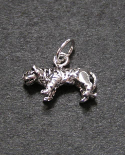 Miniatura tygra - stříbrný přívěsek