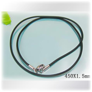 Ocelový černý náhrdelník - 45cm dlouhý a 1,5mm široký