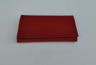 Kožená peněženka - hospodská kasírka - barva : červená
