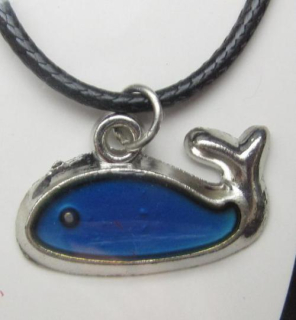 Přívěsek (náhrdelník) nálady - mění barvu podle nálady, vzor ryba