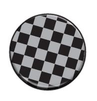 Šedočerná šachovnice - placka