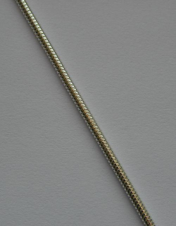 Silnější kulatý stříbrný řetízek - délka 19cm