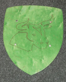 Malý štít zelený (35cm) - býk