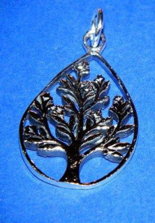 Strom v kapce - stříbrný přívěsek