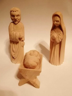 Svatá rodina - ručně vyřezávané figurky