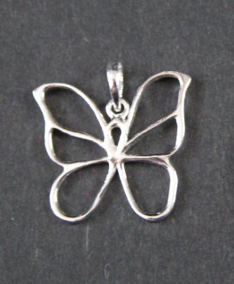 Stříbrný přívěsek - motýlek
