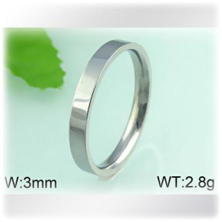 Tenký ocelový prsten stříbrné barvy - velikost 6