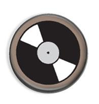 Vinyl (grey) - button