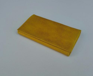 Kožená peněženka - hospodská kasírka - barva : žlutá
